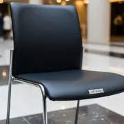 Аренда Стул ИЗО черный из экокожи хром BK в City Park Hotel Sochi — ART SPACE