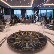 Аренда Тарелка Колосок черное золото в Radisson Hotel Rosa Khutor — ART SPACE