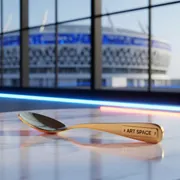 Аренда Ложка чайная Франклин золото в Керлинговом центре «Ледяной куб» — ART SPACE