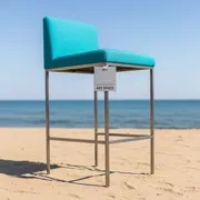 Аренда Стул барный Flash ткань бирюзовая на пляже «Маяк» — ART SPACE