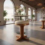 Аренда Табурет барный пластиковыйik на Медальной площади — ART SPACE