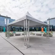 Аренда Шатер односкатный из ферм 6х4 металлик в Delta Sirius — ART SPACE