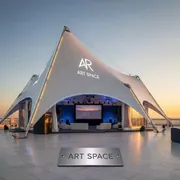 Аренда Шатер Кайт выставочный 12х18 в отеле Radisson Lazurnaya — ART SPACE