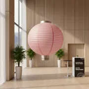 Аренда Шар фонарь китайский розовый 25 см в Sochi Marriott Krasnaya Polyana — ART SPACE