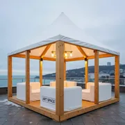 Аренда Шатер деревянный 8х8 в Grand Karat Sochi — ART SPACE