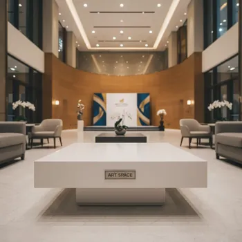 Аренда Стол журнальный квадро белый в Novotel Resort — ART SPACE