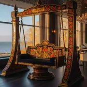 Аренда Качели «Самовар палех» в ресторане «Паруса» — ART SPACE