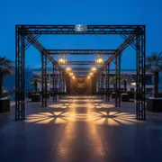 Аренда Шатер тоннельный из ферм 10х8 черный в Radisson Blu Resort & Congress Centre — ART SPACE
