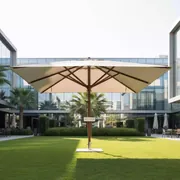 Аренда Зонт профессиональный четырехкупольный 6х6 м Galaxia Quattro Timber в Stella di Mosca — ART SPACE