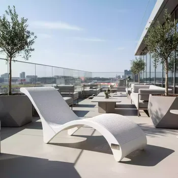 Аренда Лаунж кресло пластиковое Net Lounge в ресторане «Баран-Рапан» — ART SPACE