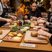 Аренда Мастер класс по приготовлению печеной картошки в ресторане «Плакучая Ива» — ART SPACE
