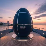Аренда Яйцо для фотосессии на VIP теплоходе (Морпорт Сочи) — ART SPACE