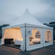 Аренда Шатер скатный 6х12 м в ресторане «Плакучая Ива» — ART SPACE