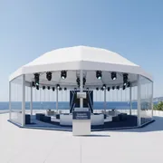 Аренда Шатер гексагональный 460 м² в гранд-отеле «Жемчужина» — ART SPACE
