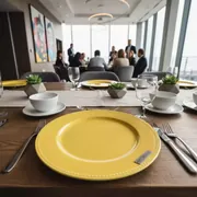 Аренда Подстановочная тарелка Элва лимонная в Imeretinskiy Hotel — ART SPACE