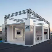 Аренда Шатер двускатный из ферм 8х6 м металлик на Сочи Автодроме — ART SPACE
