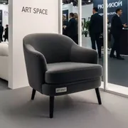 Аренда Полукресло Fendi велюр Teddy 011 ножки бук под лак в санатории «Черноморье» — ART SPACE