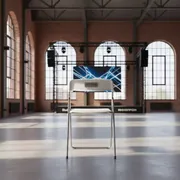 Аренда Стул Gunde белый пластик в лофте «Студия 21» — ART SPACE