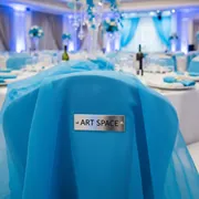 Аренда Ткань органза синяя 1 м в Golden Tulip Rosa Khutor — ART SPACE