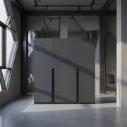 Аренда Шкаф трехстворчатый Даиго графит серый в Alpha Sirius — ART SPACE