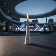 Аренда Подсвечник белый 21 см IKEA в санатории «Сочи» — ART SPACE