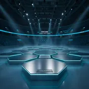 Аренда Подиум сценический Rosstage в ледовой арене «Шайба» — ART SPACE