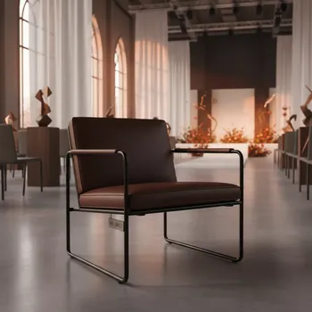 Аренда Стул Stars LS каркас черный кожа шоколадная в Mercure Сочи Центр — ART SPACE