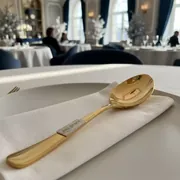 Аренда Ложка столовая Sapporo золотая 200 мм в ресторане «Sanremo» — ART SPACE