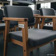 Аренда Кресла деревянного с подушкой Stock в Radisson Blu Resort & Congress Centre — ART SPACE