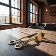 Аренда Набор для торта Сердце золото в ресторане «Баран-Рапан» — ART SPACE