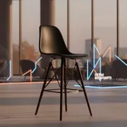 Аренда Барный стул дизайнерский Eames стиль DSW Black в Cosmos Sochi Hotel — ART SPACE