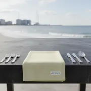 Аренда Салфетка банкетная "Бархат" слоновая кость на пляже «Маяк» — ART SPACE