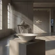 Аренда Салатник Беладонна белый с золотой каймой D 200 мм H 65 мм в Novotel Resort — ART SPACE