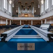 Аренда Система комбинированная рельсовая Алма серии Базис 4000х1500 мм в Зале органной и камерной музыки — ART SPACE