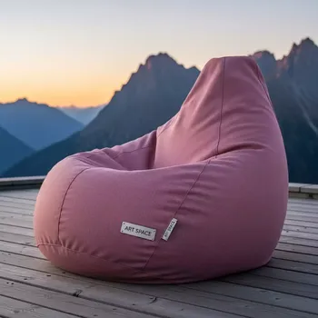 Аренда Кресло мешок Beanbag пыльно розовое на площадке Rosa Peak (2320м) — ART SPACE