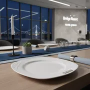 Аренда Тарелка Chan Wave Quadro квадратная 230 мм в Bridge Resort — ART SPACE