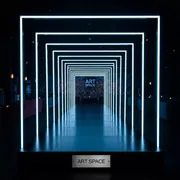Аренда Фотозона неоновый тоннель новогодняя в пляжном клубе Del Mar — ART SPACE