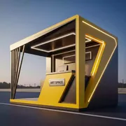 Аренда Киоск желтый на Сочи Автодроме — ART SPACE