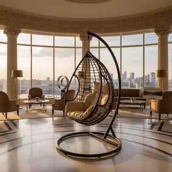 Аренда Подвесное кресло AFM 201B L коричневое в Panorama by Mercure — ART SPACE