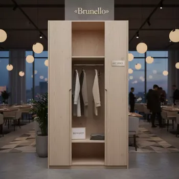 Аренда Шкафа для одежды 798х446х2112 шамони светлый в ресторане «Brunello» — ART SPACE