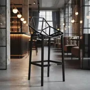 Аренда Барный стул One Black в ресторане «D.O.M» — ART SPACE