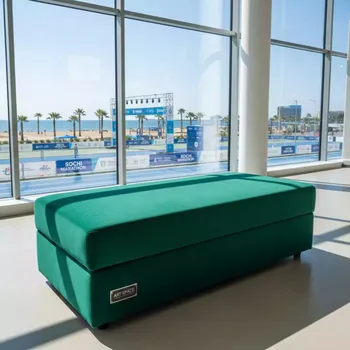 Аренда Пуф shape emerald rectangular в Керлинговом центре «Ледяной куб» — ART SPACE