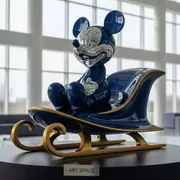 Аренда Фигурка Микки Маус на санях на арене «Фишт» — ART SPACE