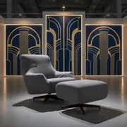 Аренда Чехол Е01 на стул Eames серый в Imeretinskiy Hotel — ART SPACE