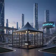 Аренда Пагода черная остекленная 5х5 в Alpha Sirius — ART SPACE