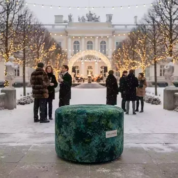 Аренда Пуф мшистый малый НОРМАН в усадьбе Голицына — ART SPACE