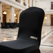 Аренда Чехол на стул со спинкой Chilly черный в ОКЦ «Галактика» — ART SPACE