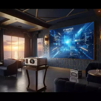 Аренда Мультимедийный проектор Christie Crimson HD31 в ресторане «La Terrazza» — ART SPACE