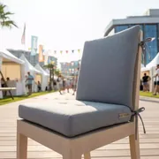 Аренда Подушка на стул Justina серая в Bridge Resort — ART SPACE