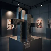 Аренда Каналы цветные черные O.CHANNEL А4 304 мм 13 мм покрытие "ткань" в Rodina Grand Hotel & SPA — ART SPACE